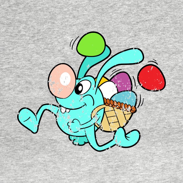 Retro Vintage Grunge Easter Bunny by happyeasterbunny